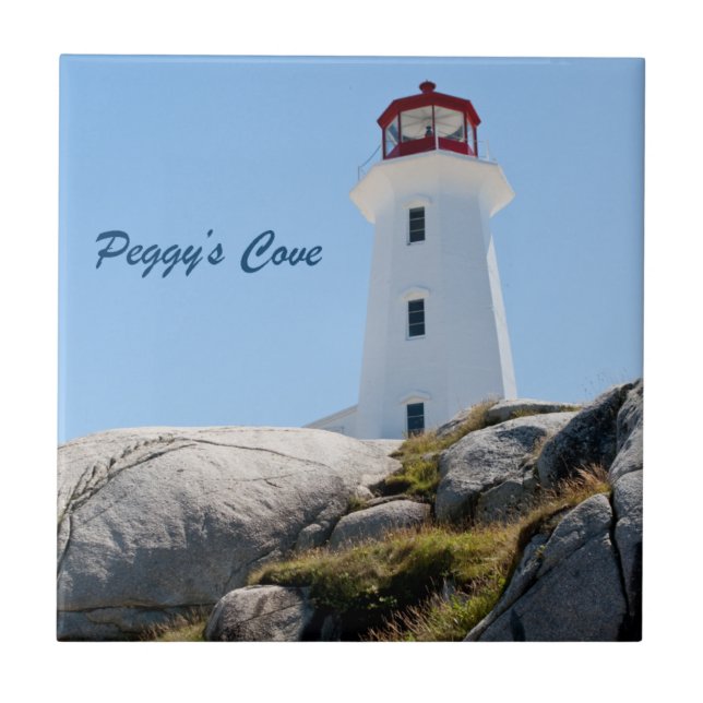 Peggy's Cove Lighthouse (Colour) Tile (Front)