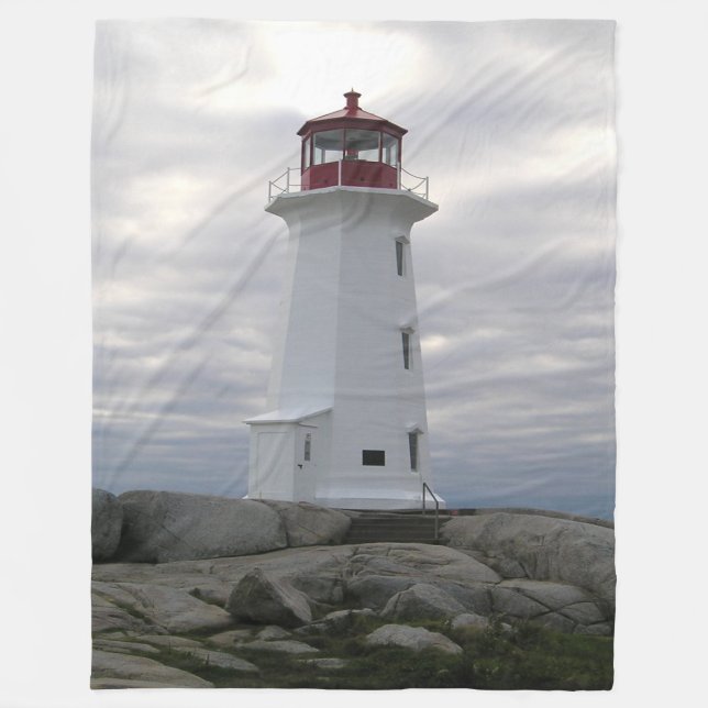 Peggy's Cove Lighthouse Fleece Blanket( 3 sizes ) Blanket (Front)
