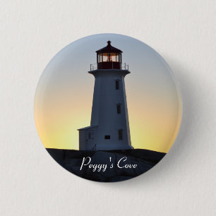 Peggy's Cove  Lighthouse N.S. Button pin Badge