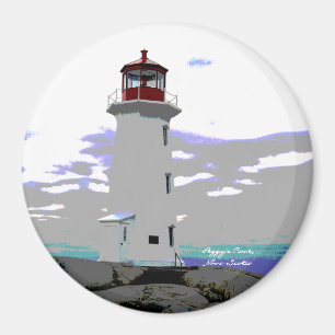 Peggy's Cove Lighthouse Nova Scotia fridge Magnet