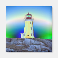 Peggy's Cove Lighthouse Nova Scotia fridge Magnet
