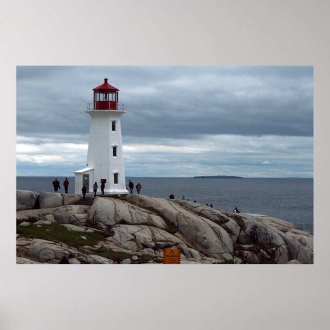 Peggy's Cove Lighthouse, Nova Scotia photo poster (Front)