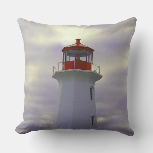 Peggy's Cove Lighthouse pillow Nova Scotia  (Front)
