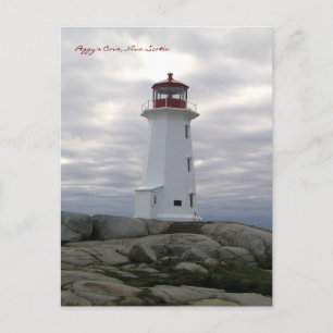 Peggy's Cove Lighthouse Route Nova Scotia Postcard