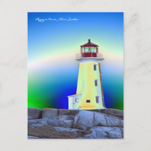 Peggy's Cove Lighthouse Route Nova Scotia Postcard