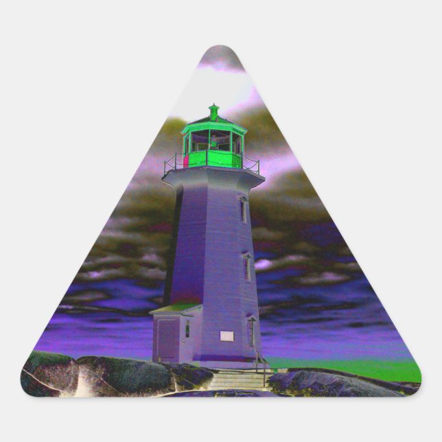 Peggy's Cove  Lighthouse Route Nova Scotia Sticker (Front)