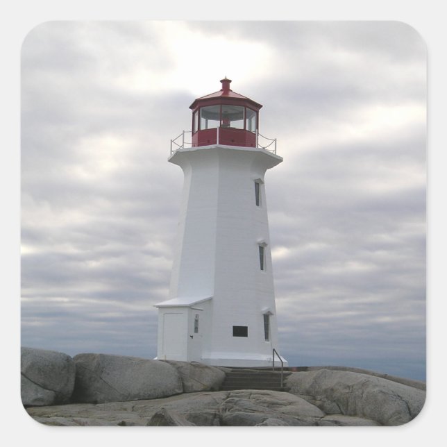 Peggy's Cove  Lighthouse Route Nova Scotia Sticker (Front)