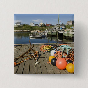 Peggy's Cove, Nova Scotia, Canada 2 15 Cm Square Badge
