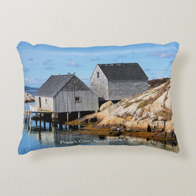 Peggy's Cove, Nova Scotia, Canada Decorative Cushion (Front)