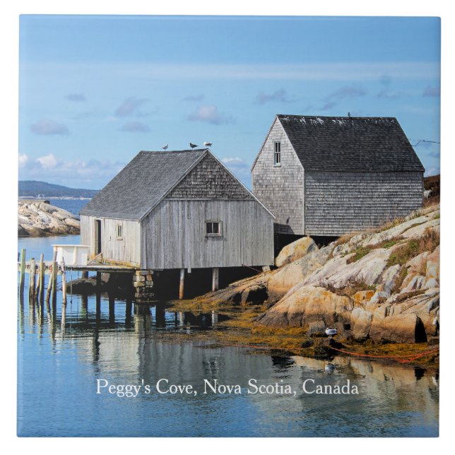 Peggy's Cove, Nova Scotia, Canada Tile (Front)