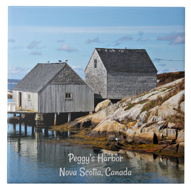 Peggy's Harbour, Nova Scotia, Canada Tile (Front)