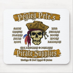 Pegleg Pete's Pirate Supplies Mouse Mat