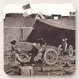 Pehlang Fort, 1860 (albumen silver print) Coaster