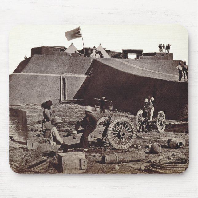 Pehlang Fort, 1860 (albumen silver print) Mouse Mat (Front)