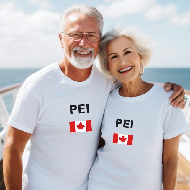 PEI Canada Canadian Flag Light-Color T-Shirt (Creator Uploaded)