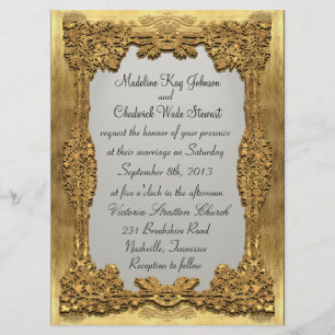 Peiffer Formal 6.5 x 8.75 Monogram Wedding Invite