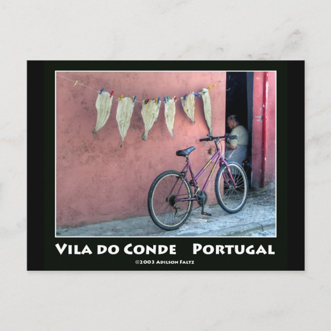 Peixe a secar postcard (Front)