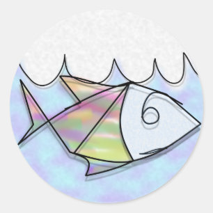 Peixinho de Arame Classic Round Sticker