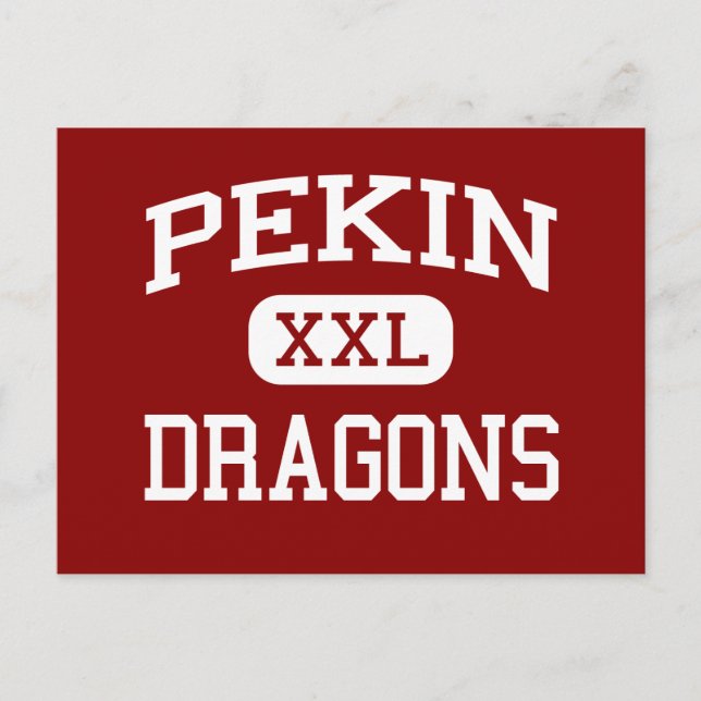 Pekin - Dragons - Community - Pekin Illinois Postcard (Front)