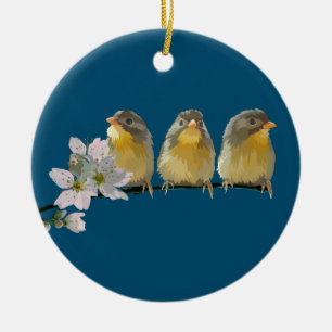 Pekin Robins Ceramic Tree Decoration