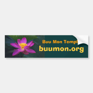 pekinensis rubra Buu Mon Temple, buumo... Bumper Sticker