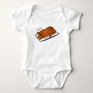 Peking duck cartoon illustration baby bodysuit
