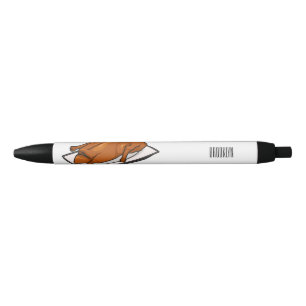 Peking duck cartoon illustration  black ink pen