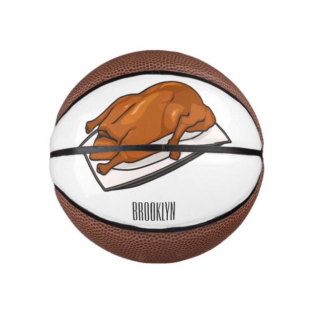 Peking duck cartoon illustration  mini basketball (Front)