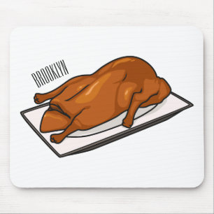 Peking duck cartoon illustration mouse mat