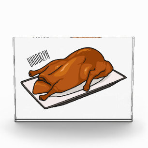 Peking duck cartoon illustration photo block