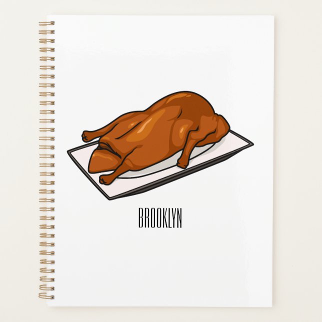 Peking duck cartoon illustration planner (Front)