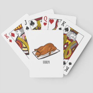 Peking duck cartoon illustration playing cards