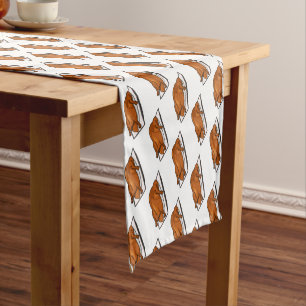 Peking duck cartoon illustration  short table runner