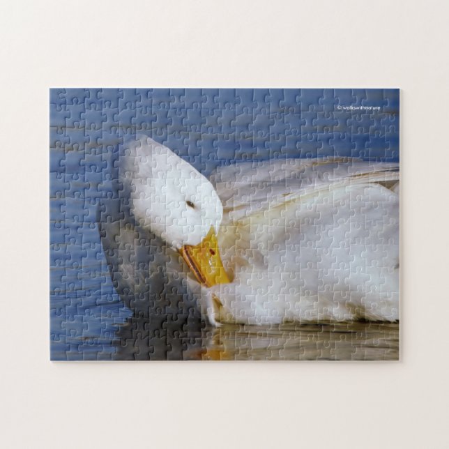Peking Duck Smiling a Mona Lisa Smile in the Sun Jigsaw Puzzle (Horizontal)
