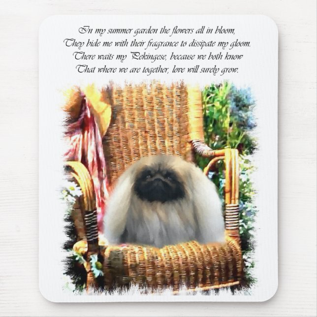 Pekingese Art Gifts Mouse Mat (Front)