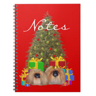 Pekingese at the Tree Notebook