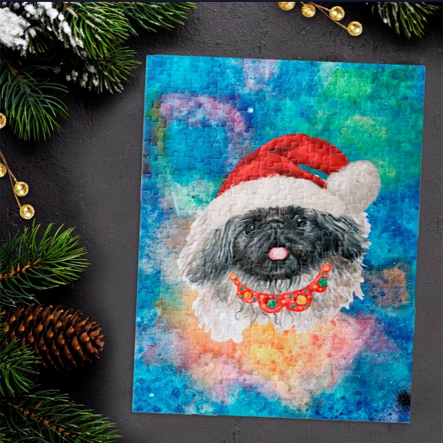 Pekingese Breed Dog Christmas Jigsaw Puzzle (Creator Uploaded)