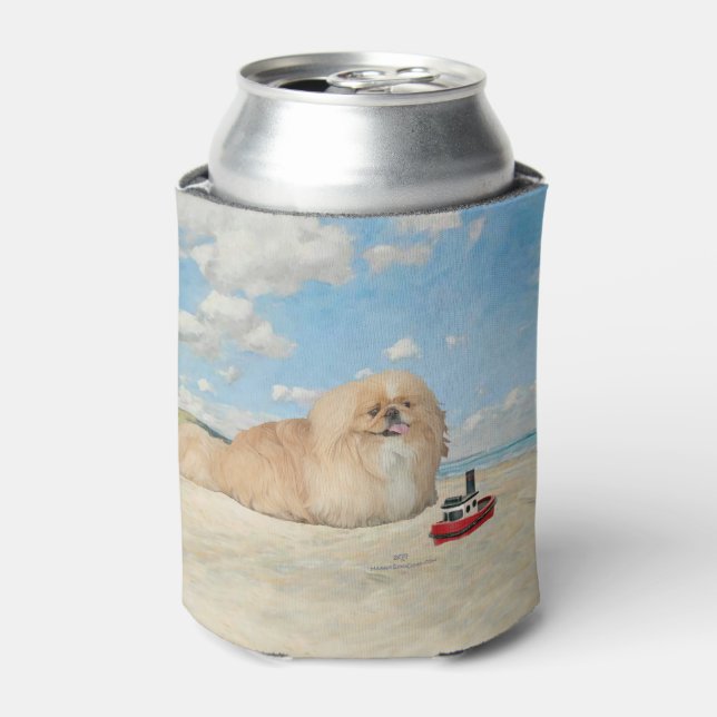 Pekingese Can Cooler (Can Front)