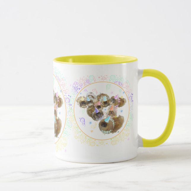 Pekingese Celebration Group Mug (Right)