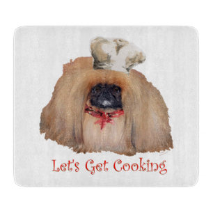 Pekingese Chef Cutting Board