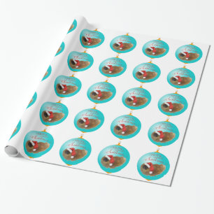 Pekingese Christmas Ornament Wrapping Paper