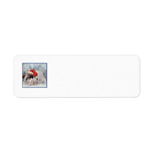 Pekingese Christmas Return Address Labels