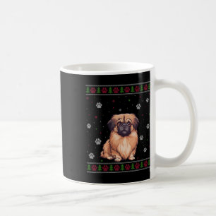Pekingese Christmas Sweater Xmas Pet Animal Dog Lo Coffee Mug