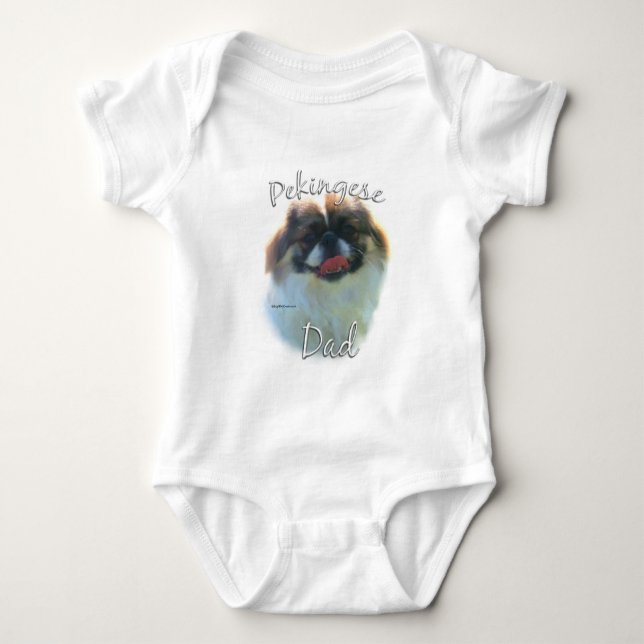 Pekingese Dad 2 Baby Bodysuit (Front)