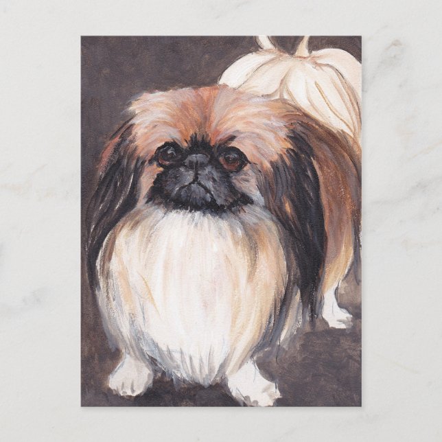 Pekingese Dog Art Postcard (Front)