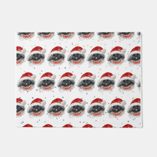 Pekingese Dog Breed Christmas Stars Doormat