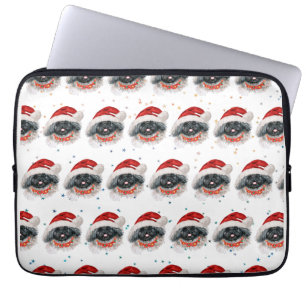 Pekingese Dog Breed Christmas Stars Laptop Sleeve