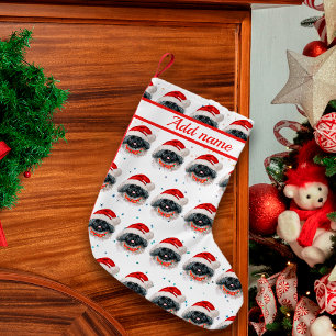 Pekingese Dog Breed Christmas Stars Small Christmas Stocking