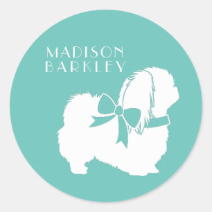Pekingese Dog Puppy Classic Round Sticker