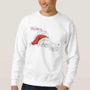 Pekingese Dog Snacks for Santa Sweatshirt